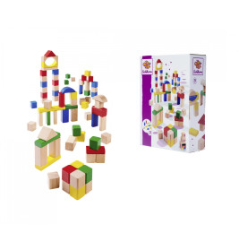 Eichhorn Holzbausteine Bunt & Natur | Spielzeug für kreatives Bauen
