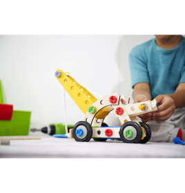 Heros Constructor Bausatz 65 Teile – Kranwagen, Flugzeug, Hubschrauber