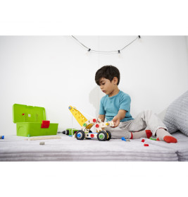 Heros Constructor Bausatz 65 Teile – Kranwagen, Flugzeug, Hubschrauber