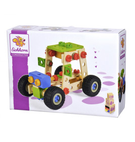 Heros Constructor Holz Baukasten 100 Teile – Fahrzeuge Bauen ab 6 Jahren