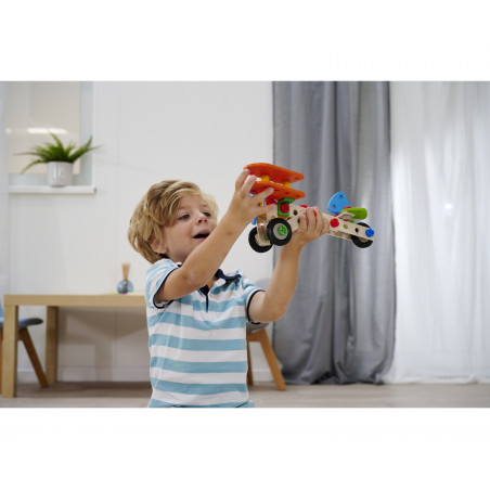 Heros Constructor Holzbausatz 85 Teile – Doppeldecker & Flugsaurier | nachhaltig & pädagogisch