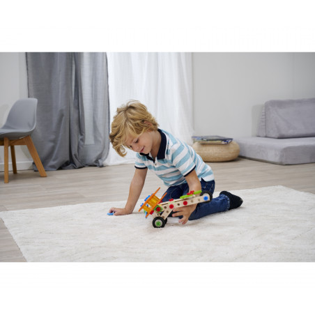 Heros Constructor Holzbausatz 85 Teile – Doppeldecker & Flugsaurier | nachhaltig & pädagogisch