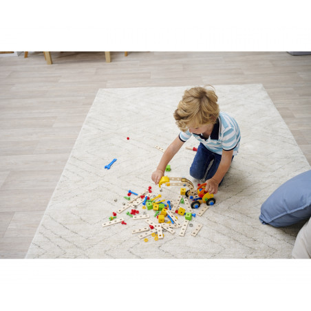 Eichhorn Constructor Bagger 90 Teile: Holz Bausatz | Traktor | Radlader