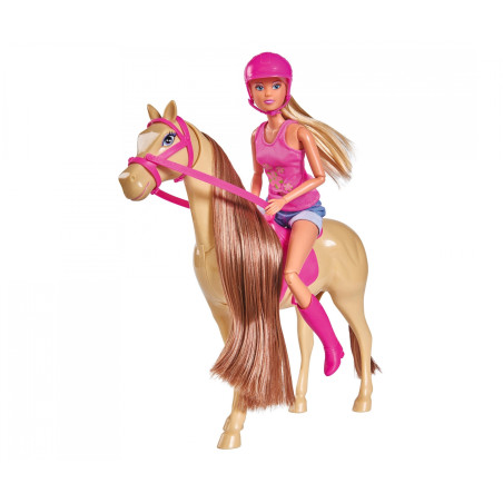 Steffi Love Lovely Horse Puppenset mit interaktivem Pferd - Simba Toys