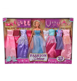 Steffi Love Fashion Deluxe Set – 23-teilig mit 9 Kleidern & Zubehör