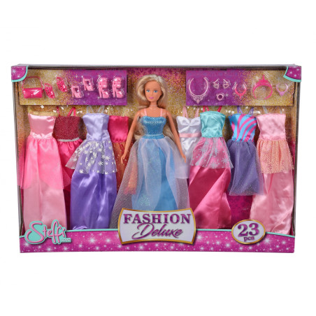 Steffi Love Fashion Deluxe Set – 23-teilig mit 9 Kleidern & Zubehör