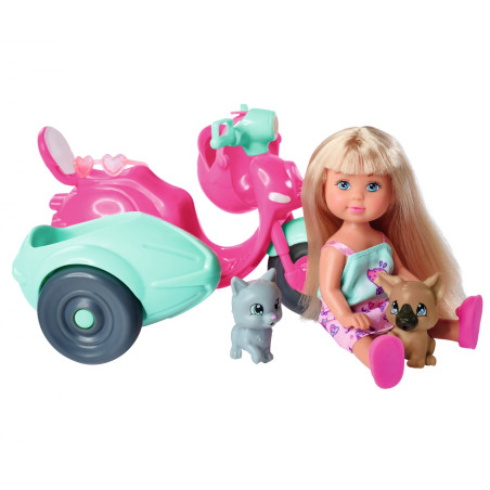 Evi Love Scooter Friends Set | Puppe, Roller, Tiere | Simba Toys