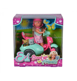 Evi Love Scooter Friends Set | Puppe, Roller, Tiere | Simba Toys
