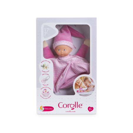 Corolle Tidoudou Sternentraum – Weiche Babypuppe 17cm Rosa | ab 0 Monate