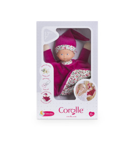 Corolle Tidoudou Röschen Baby-Stoffpuppe | 14 cm, weich & waschbar