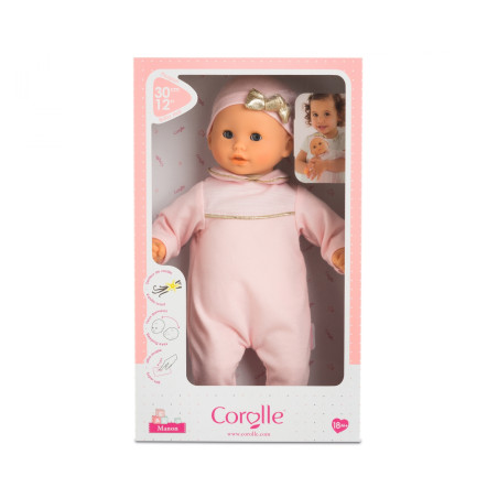 Corolle Calin Manon Babypuppe - 30cm, weicher Körper, Schlafaugen