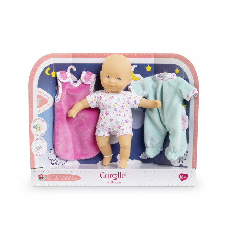 Corolle MPP Mini Calin Gute Nacht Puppe 20cm mit Schlafsack - Vanilleduft Babypuppe