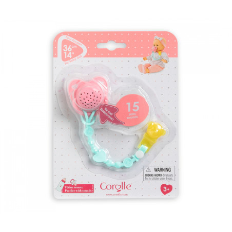 Corolle Schnuller mit 15 Sounds für 36cm Babypuppen | Echtes Puppenzubehör