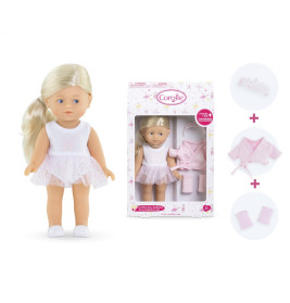 Corolle Ballerina Set Rosy Puppenkleidung für 30-36cm Puppen – Pinkes Tütü, Schuhe & Stirnband
