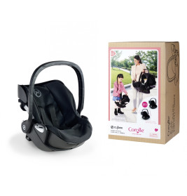 Corolle Cybex Puppen Trageschale & Wiege 2-in-1 für 36-42 cm Puppen, Schwarz