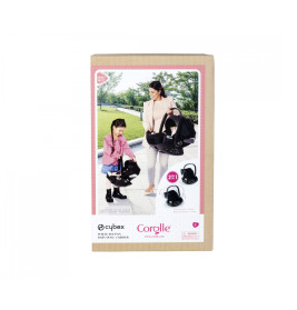 Corolle Cybex Puppen Trageschale & Wiege 2-in-1 für 36-42 cm Puppen, Schwarz