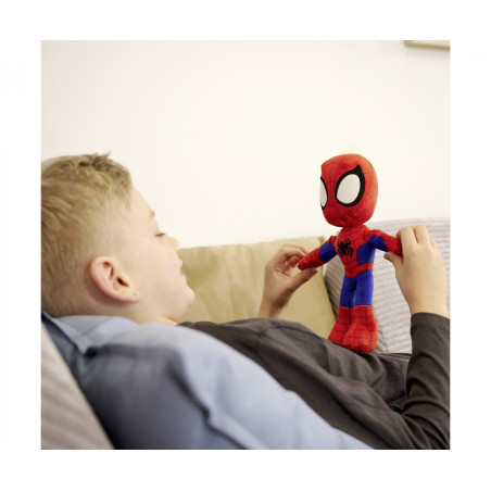 Disney Marvel Spidey Plüschtier 25cm – Leuchtende Augen (GID) – Kuschelig für Kinder