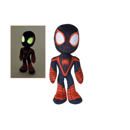 Simba Disney Marvel Miles Morales Plüschtier 25cm – GID Augen (Glow In The Dark) – Ab 0 Monaten
