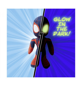 Simba Disney Marvel Miles Morales Plüschtier 25cm – GID Augen (Glow In The Dark) – Ab 0 Monaten