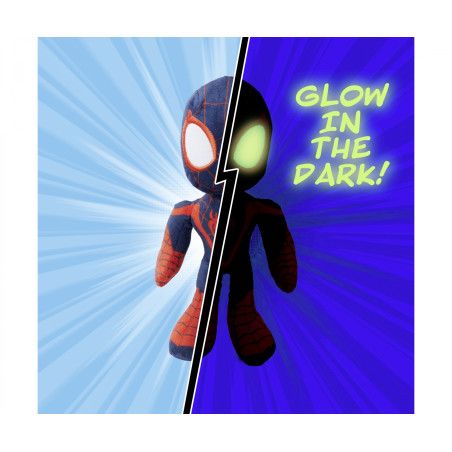 Simba Disney Marvel Miles Morales Plüschtier 25cm – GID Augen (Glow In The Dark) – Ab 0 Monaten