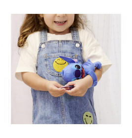 Disney Stitch Schnapparmband Plüsch - Lilo & Stitch Fanartikel für Arm & Tasche (17cm)
