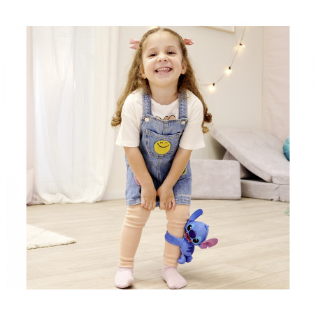 Disney Stitch Schnapparmband Plüsch - Lilo & Stitch Fanartikel für Arm & Tasche (17cm)