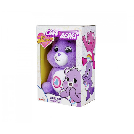 Glücksbärchis Teile Gern Bärchi Kuschletier | Flauschiger Plüsch | ca. 22 cm | Geschenk ab 0 Monate