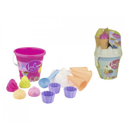 Androni Eimergarnitur Eis – 14-teiliges Sandspielzeug-Set für kreative Eis-Kreationen!