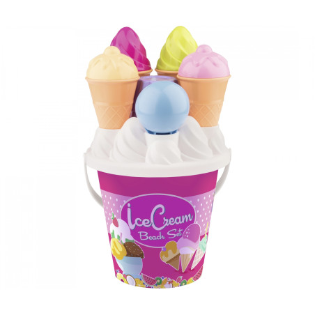 Androni Eimergarnitur Eis – 14-teiliges Sandspielzeug-Set für kreative Eis-Kreationen!