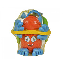 Androni Eimergarnitur mit Füßen 2-sortig – Stabiler Sandeimer für Kinder Strand & Sandkasten (107113021)