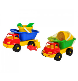 Androni Giocattoli LKW Kipper & Sandspielzeug Set – Für Strand & Sandkasten