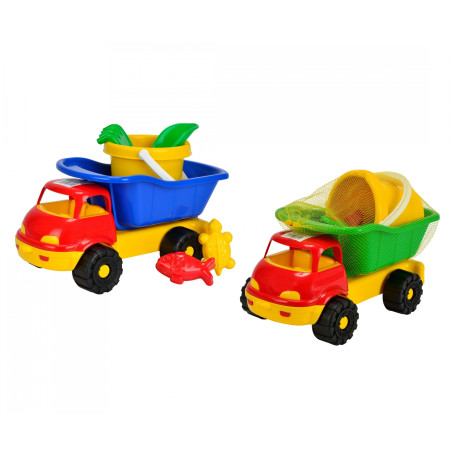 Androni Giocattoli LKW Kipper & Sandspielzeug Set – Für Strand & Sandkasten