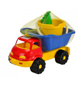 Androni Giocattoli LKW Kipper & Sandspielzeug Set – Für Strand & Sandkasten