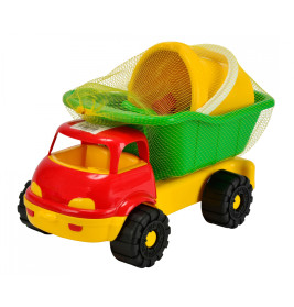Androni Giocattoli LKW Kipper & Sandspielzeug Set – Für Strand & Sandkasten