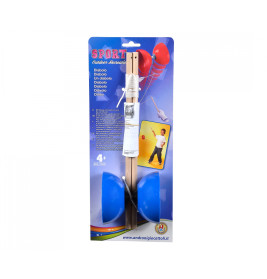 Androni Diabolo Kunststoff mit Holzstäben (3 Farben) | Jonglierspielzeug ab 4 J.