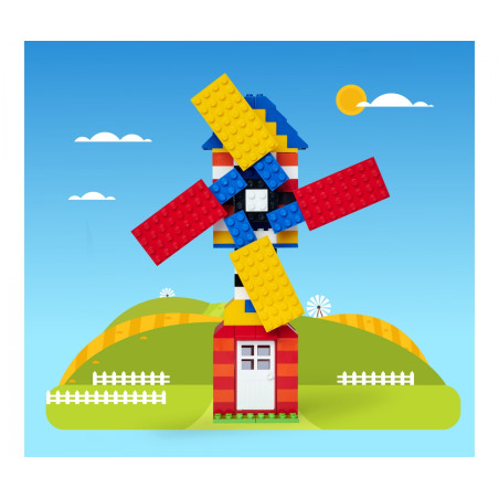 Blox Eimer Bausteine 500 Teile - Kreativer Spielspaß ab 4 Jahren