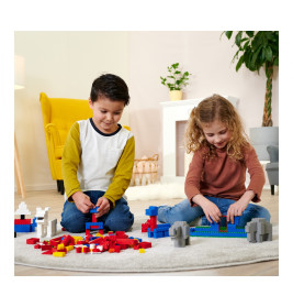 Blox Bausteine Eimer 250 Teile – Kreatives Steckspielzeug für Kleinkinder