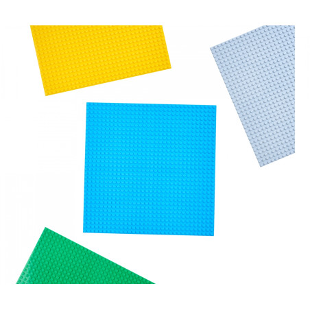 Simba Blox Bauplatten (4er Set) – 25x25cm in 4 Farben für Bausteine