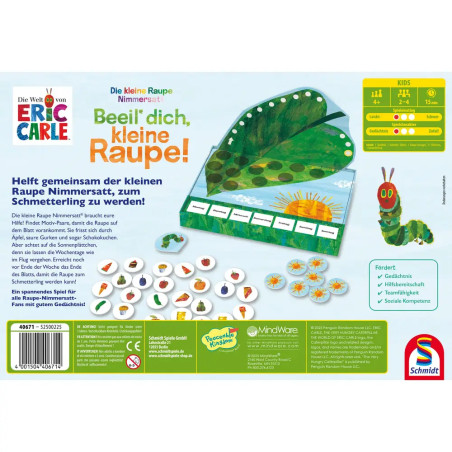 Die kleine Raupe Nimmersatt, Beeil‘ dich, kleine Raupe!