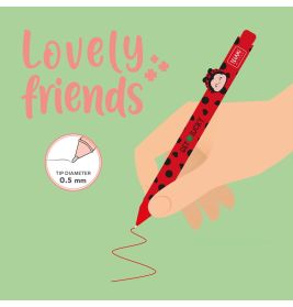 Lovely Friends - Gel Pen Anima l decoration - Glückskäfer