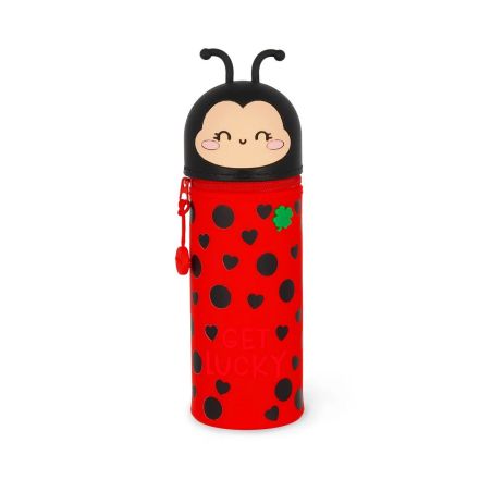 Kawaii - 2in1 Silicone Pencil Case - Glückskäfer