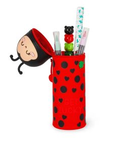 Kawaii - 2in1 Silicone Pencil Case - Glückskäfer