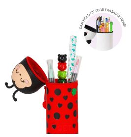 Kawaii - 2in1 Silicone Pencil Case - Glückskäfer