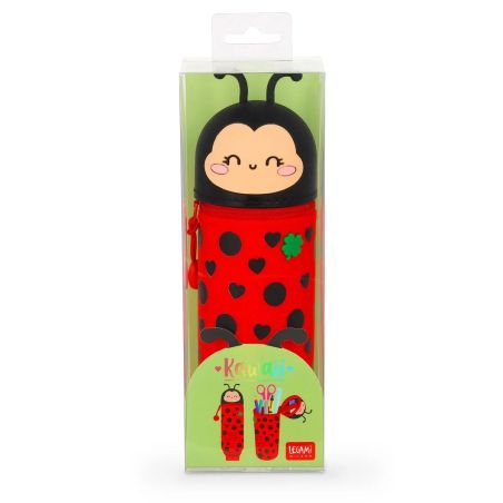 Kawaii - 2in1 Silicone Pencil Case - Glückskäfer