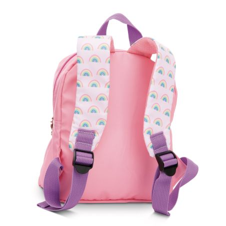 Rucksack mit Plüschtier 21x26cm Einhorn rosa