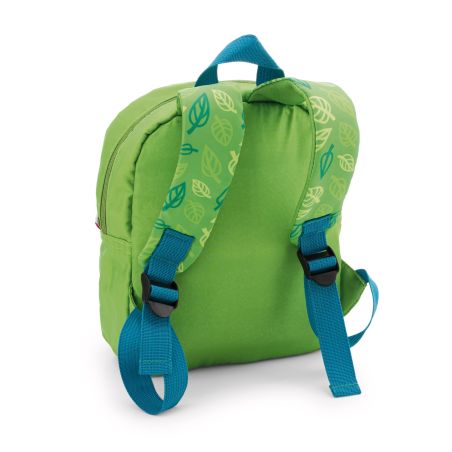 Rucksack mit Plüschtier 21x26cm Fuchs 25cm grün