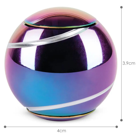 Fidget Spinner Ball - Multicolour - Ein hochwertiger 360° Fidget Spinner aus Aluminium mit neun Kuge