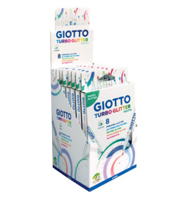 Giotto Turbo Glitter Pastell Filzstifte 8er Set – Funkelnde Farben von LYRA