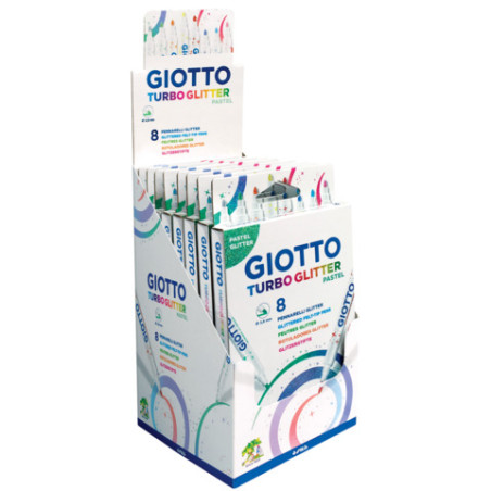 Giotto Turbo Glitter Pastell Filzstifte 8er Set – Funkelnde Farben von LYRA