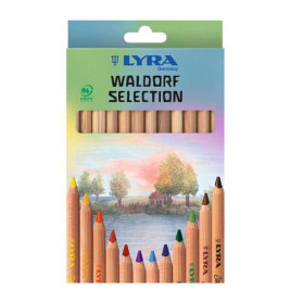 LYRA Super-FERBY WALDORF-Selection 12er Pack – Hochwertige Farbstifte für intensive Farben